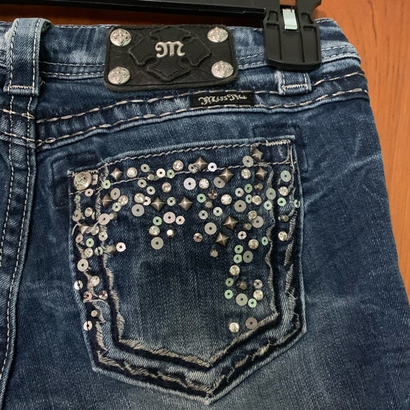 Miss Me Denim - Miss Me Women’s Boot Leg Blue Jeans Bling Sz 26